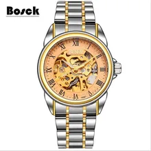 Bosck hommes de mécanique montres ceintures d’affaires montres de luxe mode montre relogio masculino erkek kol saati montre homme reloj