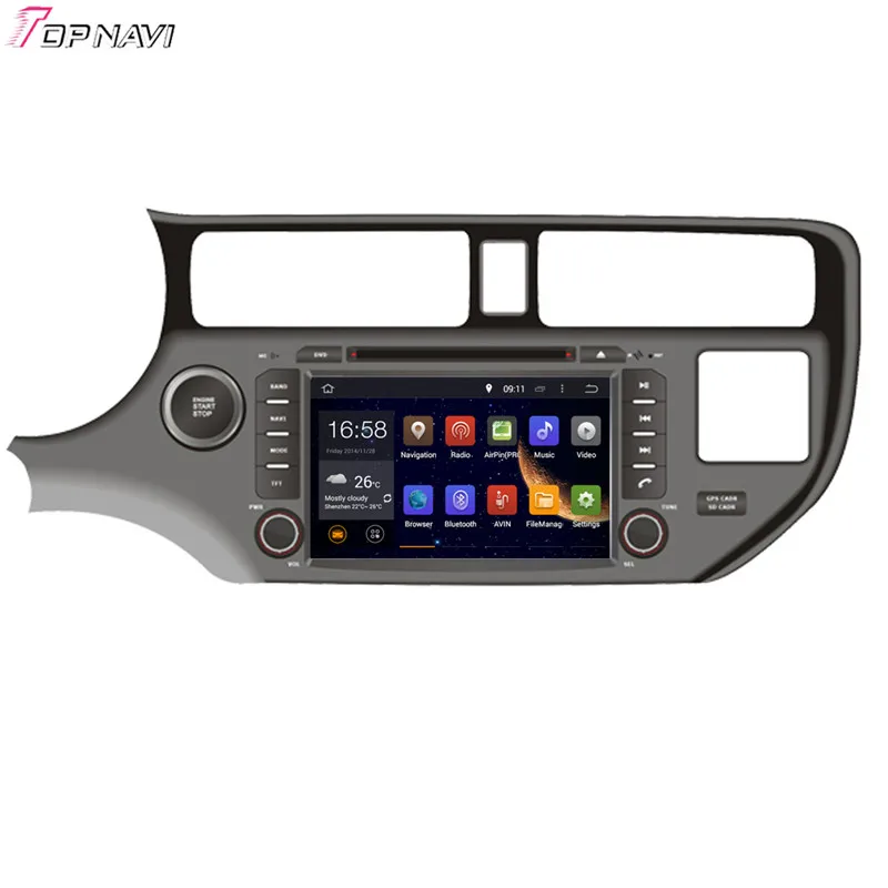 

Topnavi 8'' Octa Core 2GB RAM Android 6.0 Car Radio Stereo GPS for KIA K3/RIO/K3/Rio/All Pride/All Rio (Indonesia) Audio DVD
