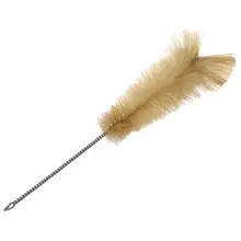 BMBY-12.6" Length Laboratory Pig hair Test Tube Brush for 500mL Conical Flask light yellow