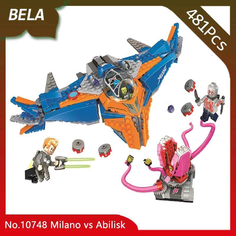 

Bela 10748 481pcs Super Heros Milano vs Abilisk Aircraft Building Blocks Bricks Toys Compatible with Legoings