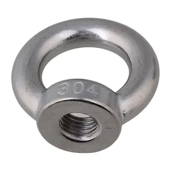 

Silver 304 Stainless Steel European Style M16 Ring Shape Eye Bolts Eyed Threaded Nuts Pack Of 5