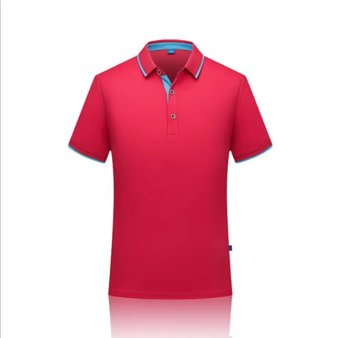 

2019 new T002 quick-drying sports lapel shirt new silk cotton custom company culture advertising shirt work clothes hot