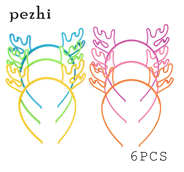 6PCS Deer Headband boy girl's Hair Hoop Supplies for Party AccessoriesHeadwear(Multi color) 300 sheets rainbow color index memo pad sticky notes paper sticker notepad bookmark school supplies kawaii stationery gifts