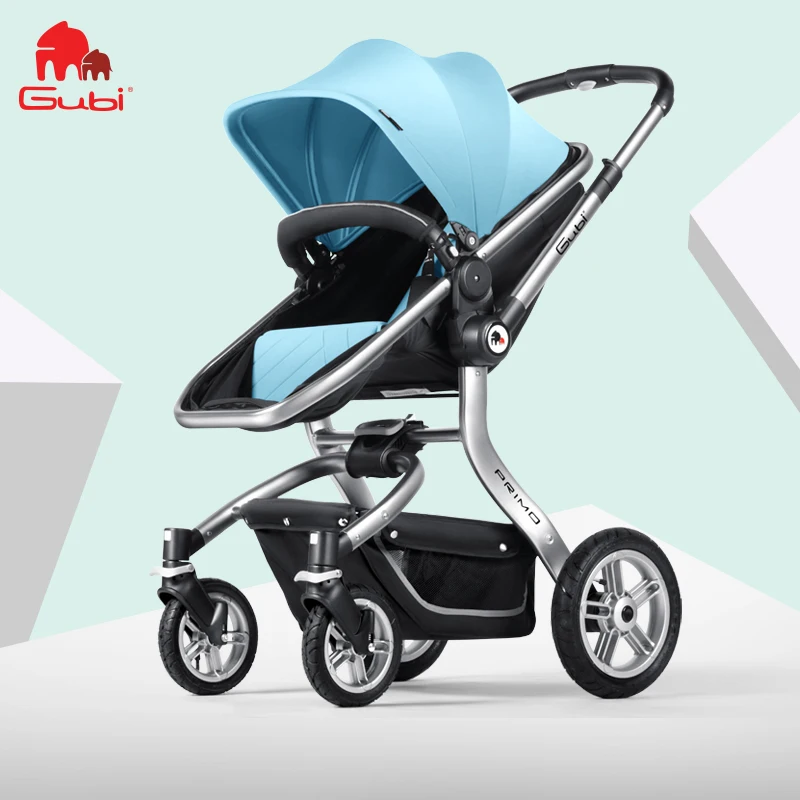 

Gubi Baby Stroller Can Sit On The Flat with High Landscape Folding Umbrella Car