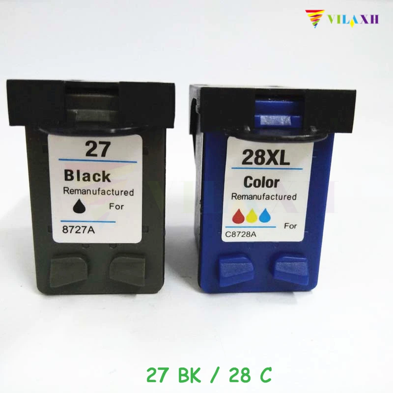 Совместимый чернильный картридж vilaxh 27 28 для HP принтера PSC 1310 1315 Deskjet 3320 3325 OfficeJet 4315