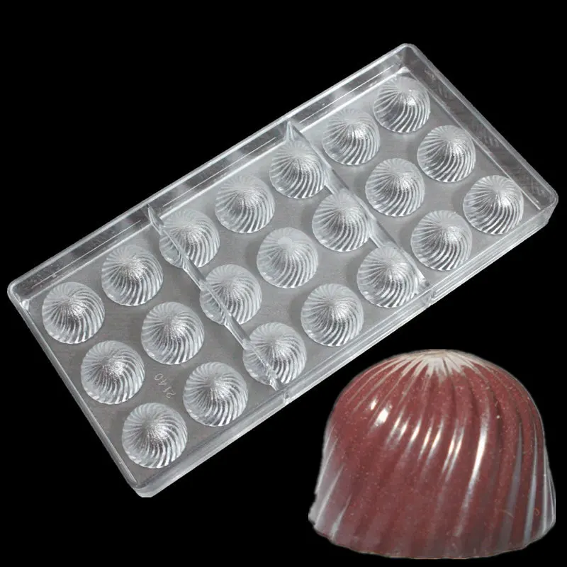 

Spiral Bell Hard Polycarbonate Chocolate Mould PC Candy Pasta Tool Injection PC Cake Mold