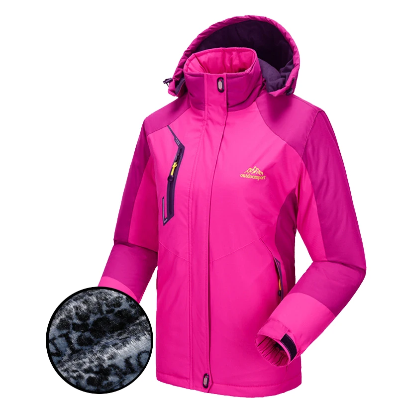 

Women Men parka jackets autumn winter outdoors coats women Thermal Windbreaker female tourism velvet jackets jaqueta waterproof