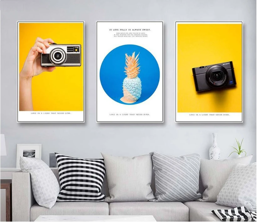 SPLSPL-Nordic-Modular-Print-Pineapple-Picture-Yellow-Wall-Art-Canvas-Paintings-Cuadros-Decoracion-Dormitorio-for-Room (4)