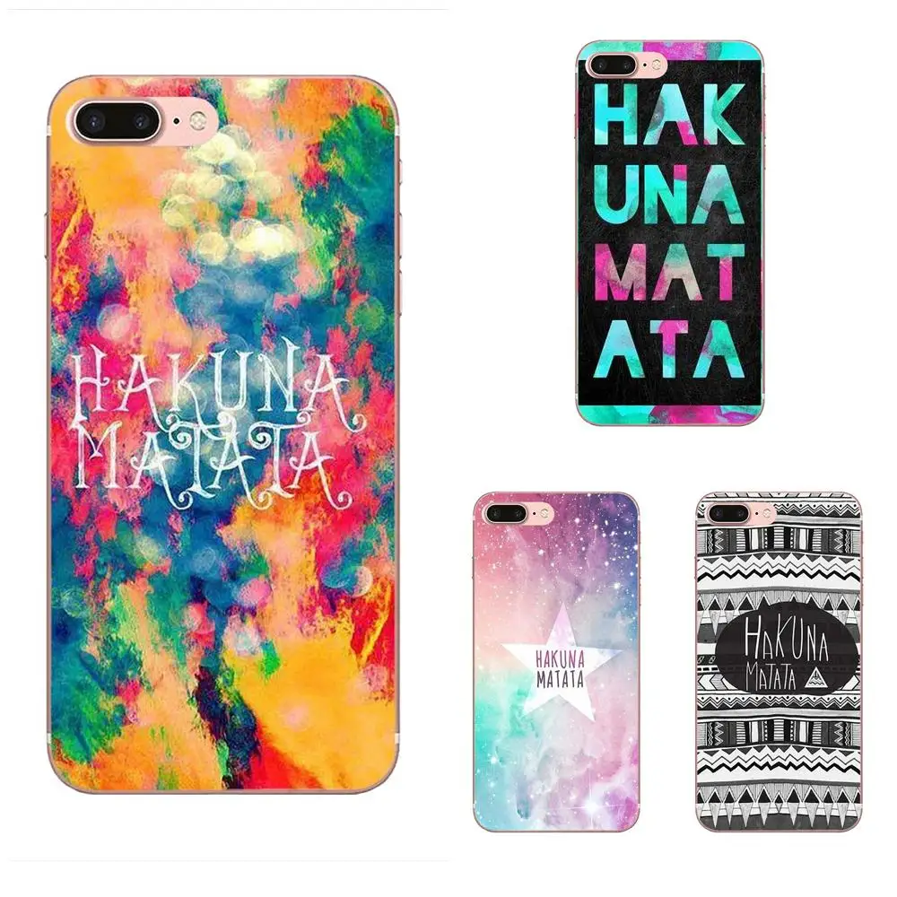 

For Xiaomi Redmi Mi Note 7 8 9 SE Pro Lite Go Play TPU Call Box Colorful Hakuna Matata
