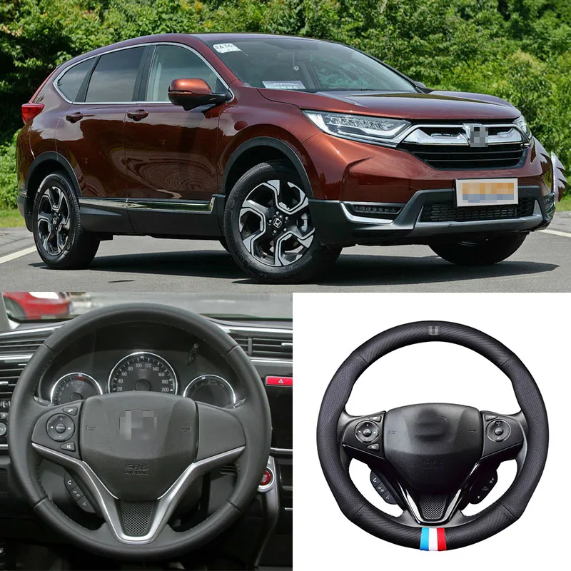 Для Honda CRV универсальный автомобильный чехол на руль матовое углеродное волокно Кожа Спорт