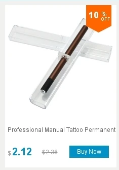 Серебряная ручная Татуировка ручка Перманентный макияж машина микроблейдинг для губ татуировки и татуаж бровей tebori ручка