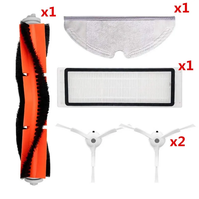 

XIAOMI Mi Robot Vacuum Cleaner Part Kit roborock S50 S51 Side Brush HEPA Filter Main Brush Cleaning Tool Mop Cloths Virtual wall