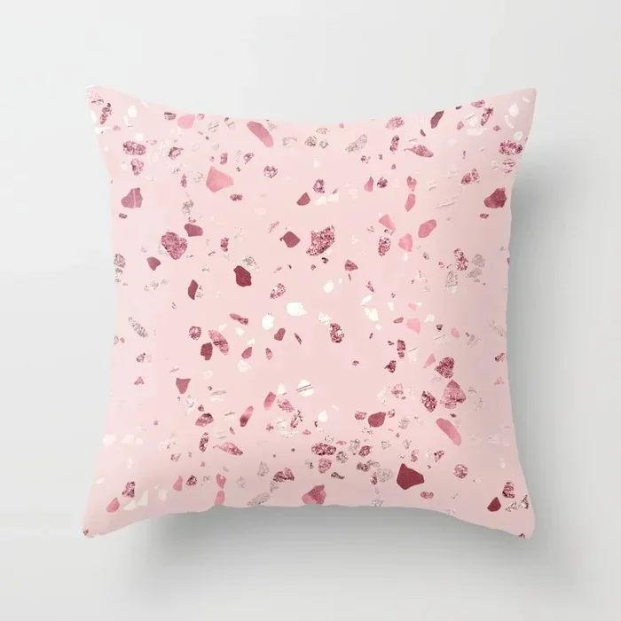 Подушка для дивана в скандинавском стиле с буквами цветов и геометрическими узорами, подголовник, розовые вечерние украшения, подарок для детей DRD120 - Цвет: 03