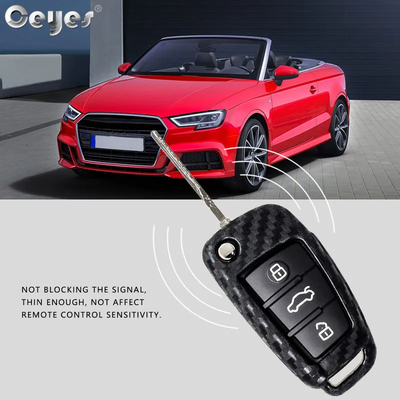 Carbon fiber key cover for AUDI (18)