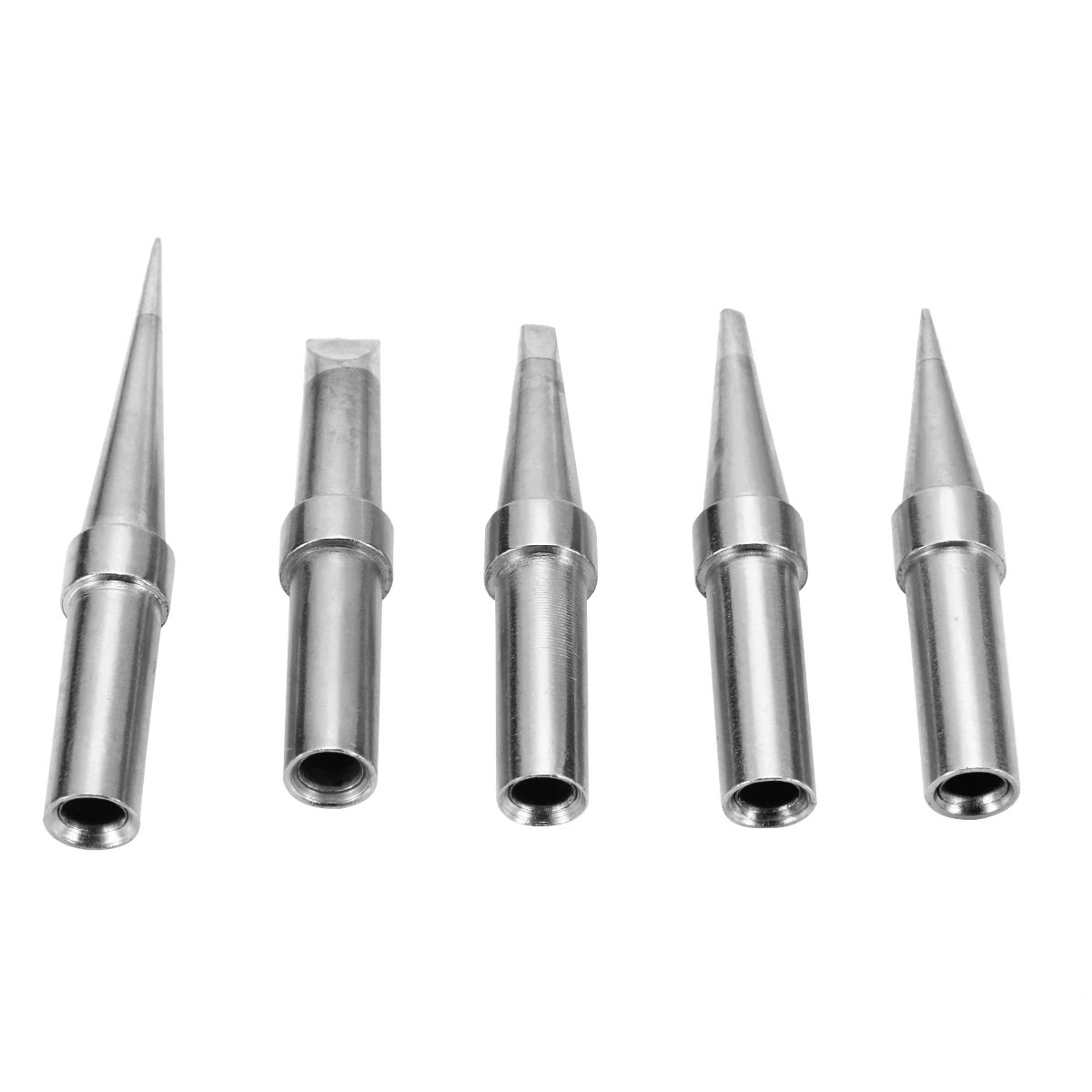 5pcs/set Lead-free Soldering Iron Tip Welding Tips Kit ETA ETB ETD ETS ETT  For Weller WESD51 WESD50 WCC100