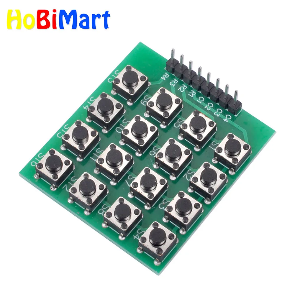 5 шт. 8pin 4x4 4*4 Матрица 16 кнопок клавиатуры макет модуль MCU для arduino Diy Kit #