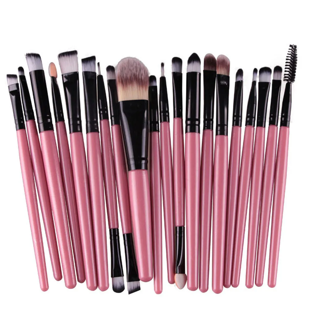 

20pc Women Makeup Brush Set tools Make-up Toiletry Kit Wool Make Up Brush Set Pro Blending Eyeshadow Powder Foundation Eye brush