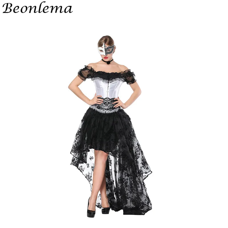 Beonlema Sexy Outfit For Woman Dancewear Corset Dress White Bustier