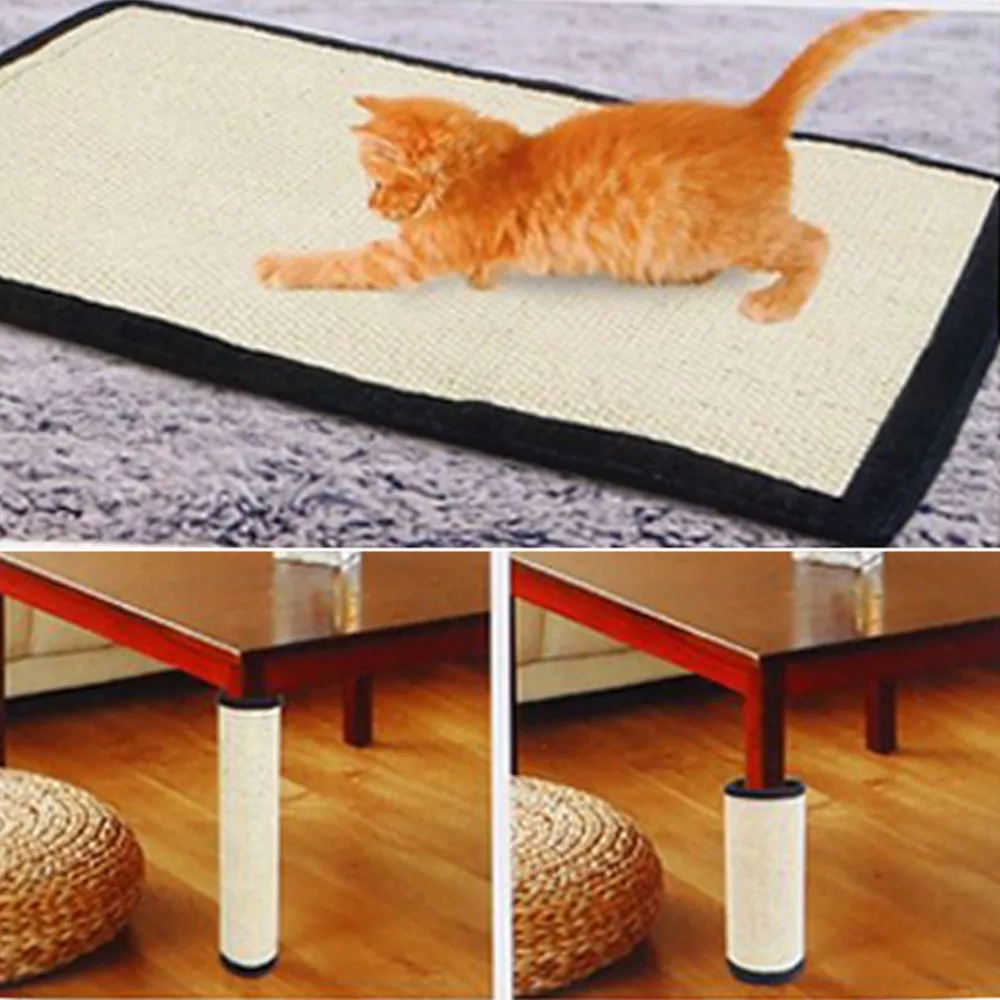 

Sisal Carpet Guard Table Legs Cat Scratching Post Mat Protecting Furniture Foot for Cats Catnip Tower Climbing Tree Pad Board