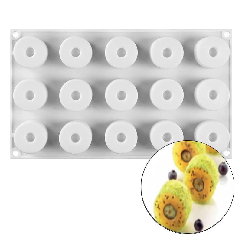 

15 Holes Silicone Mold for Chocolate Muffin Pudding Cakes Dessert Decorating Tools Non Stick Silicone Moulds Baking Accessories