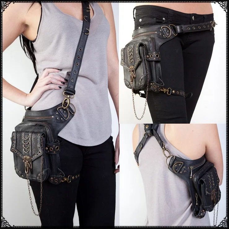 Multifunctional Military vintage  Man Woman Waist Pack Weapons and Ride Leg Bag of Waterproof Drop Utility Thigh Pouch