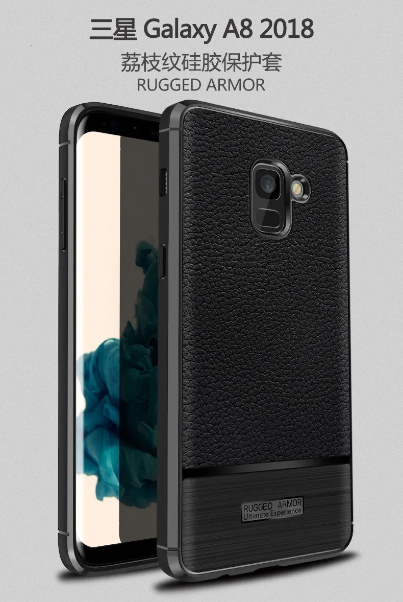 ТПУ чехол с рисунком личи для samsung Galaxy A8 Plus противоударный тонкий мягкий чехол A8 TPU силиконовый чехол для телефона