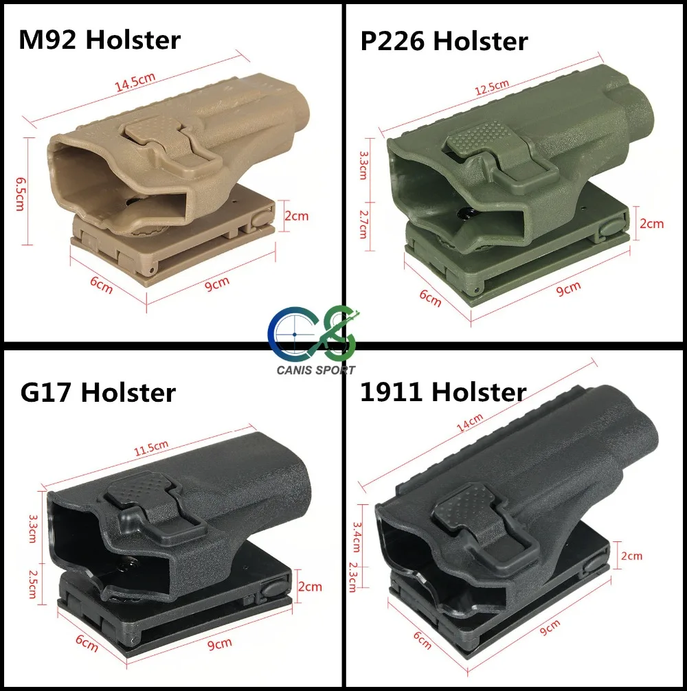 PPT BK загар зеленый кобура для Glock 17 22 23 19 M92 P226 1911 может быть установлен фонарик военный тактический пистолет кобура gs7-0099