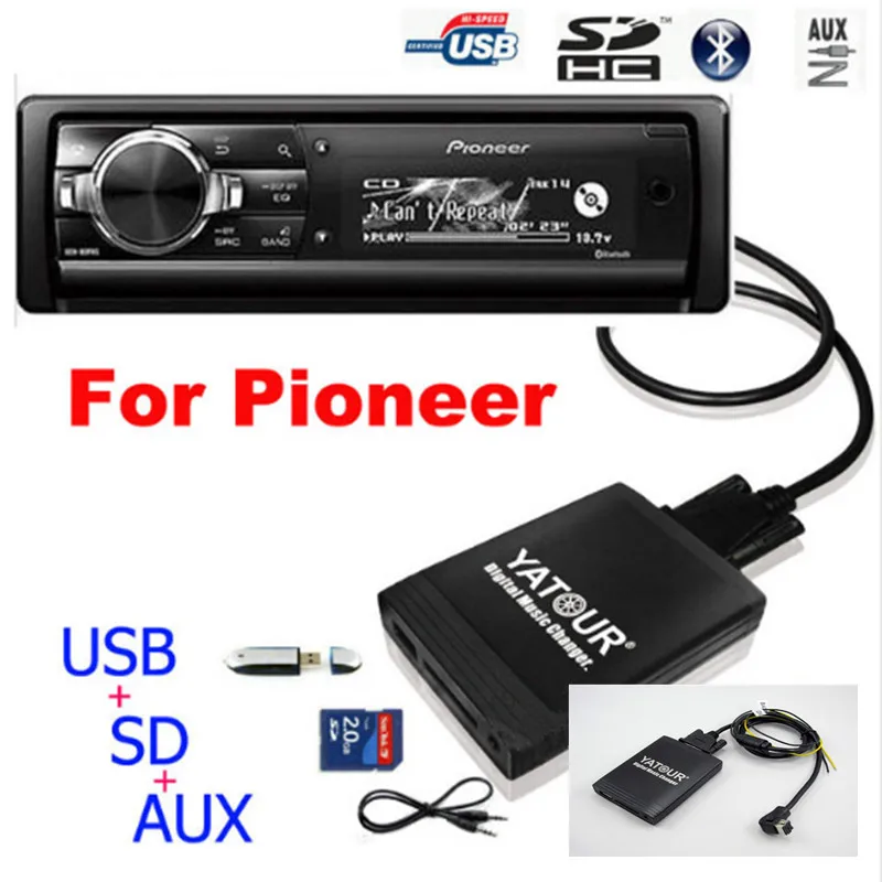 Yatour автомобильный аудио MP3 плеер для Pioneer DEH P900 KEH P6200 W MEH P055 88 цифровой музыки