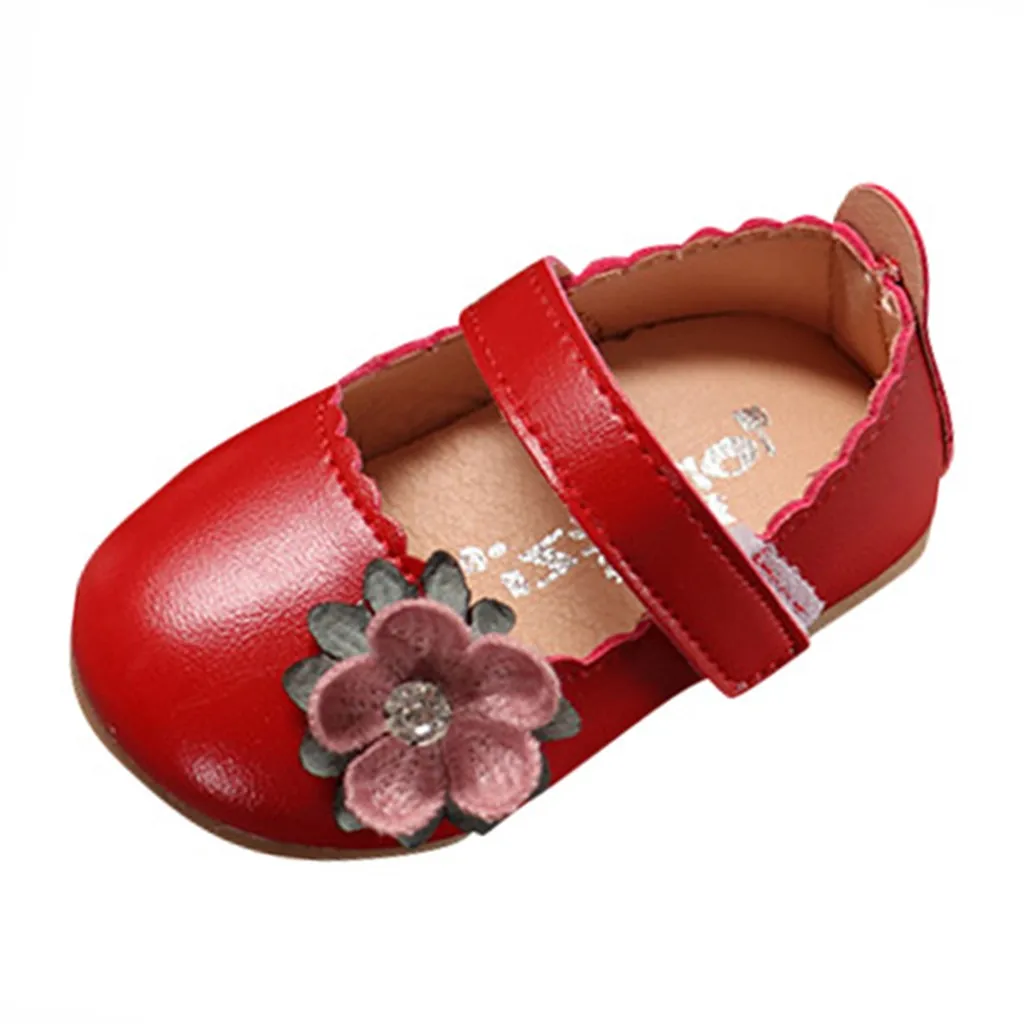 

Toddler Infant Kids Baby Girls Elegant Bowknot Single Princess Casual Shoes