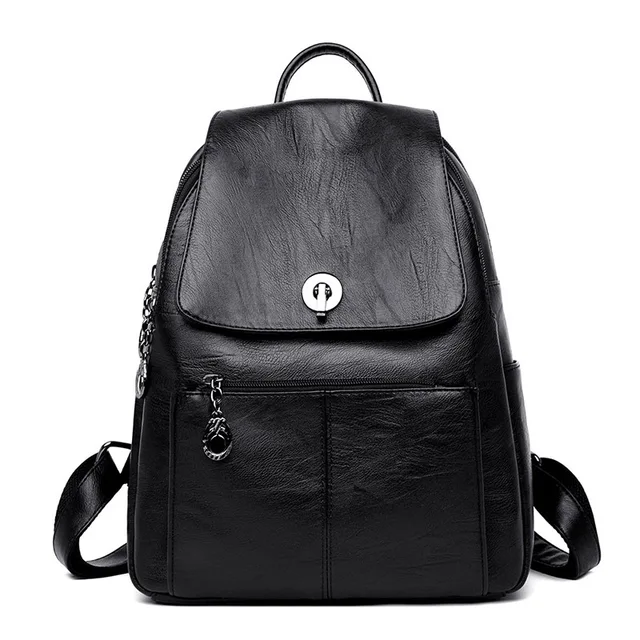 ladies leather backpack handbag