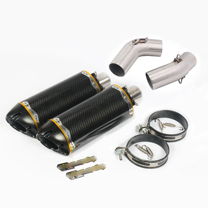 Monster 696 695 795 выхлопная труба для мотоцикла глушитель Escape Kit Mid Link Pipe для Ducati Monster 696 695 795 796 1100 - Цвет: A