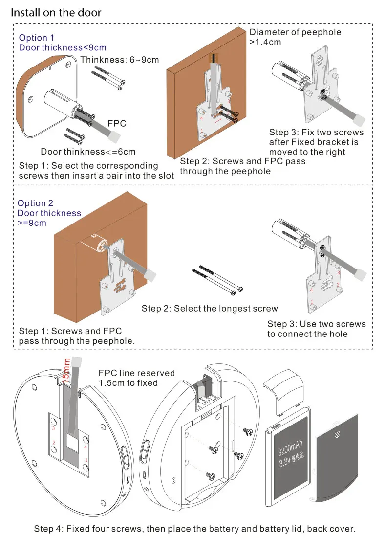 7 &quotTFT цветной дисплей беспроводной видеодомофон дверной звонок Домофон