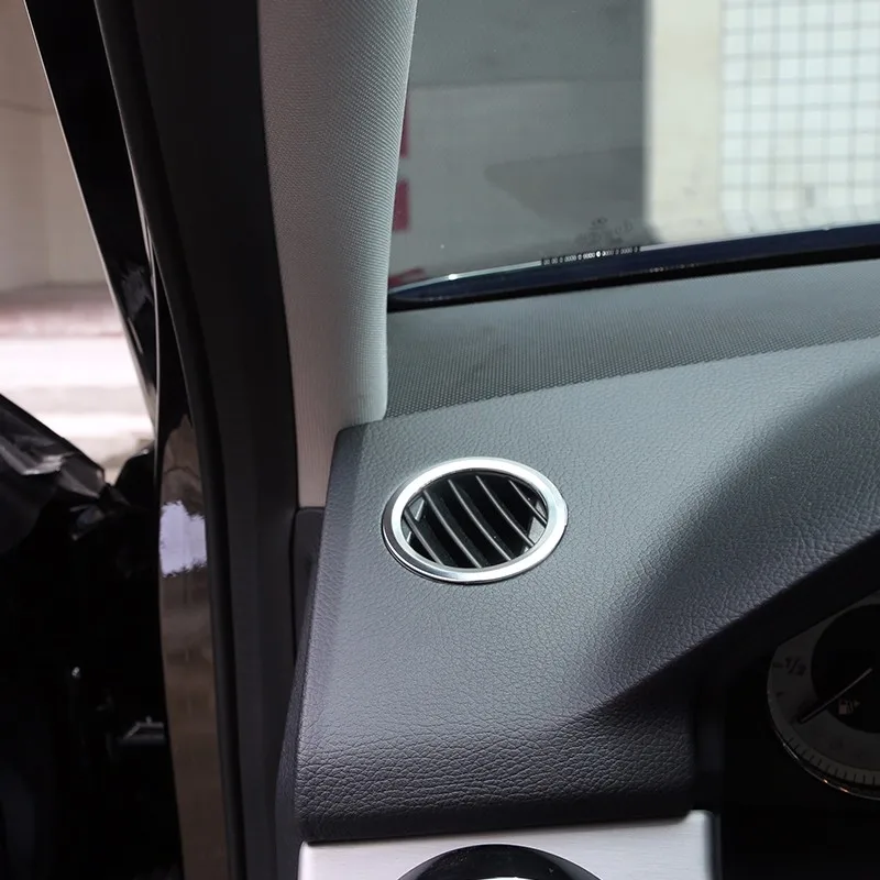 For Mercedes Benz GLK X204 ML W124 GL X164 ABS Chrome Interior AC Air Vent Outlet Cover Trim Decoration Accessories Car Styling (8)