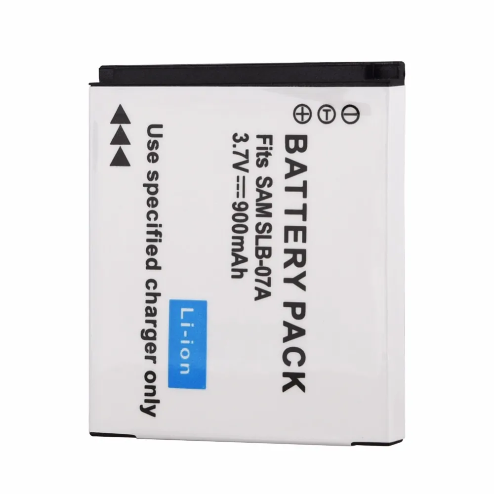 900 мАч SLB-07A перезаряжаемая батарея для цифровой камеры Samsung ST45 ST500 ST550 ST600 PL150 |