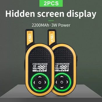 2PCS KSUN X-30TFSI-JNB Civil Kilometer High Power Intercom Outdoor Handheld Mini Walkie Talkie