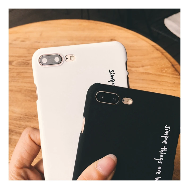Черный, белый чехол для телефона s для iphone 7, чехол с надписью, простые вещи, лучшие вещи, чехол для iphone 7 Plus, 5, 6 S, 8 Plus, X