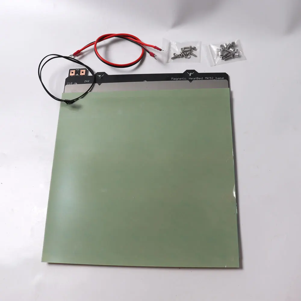 Клонированный Prusa i3 MK3 3d принтер Магнитный MK52 heatкровать 24 В в сборе, со стальным листом и 2 шт. PEI лист mk3s кровать с подогревом