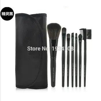 

200sets Professional red 7 pcs Makeup brush Tools make up brushes Cosmetic Brushes Free Shipping