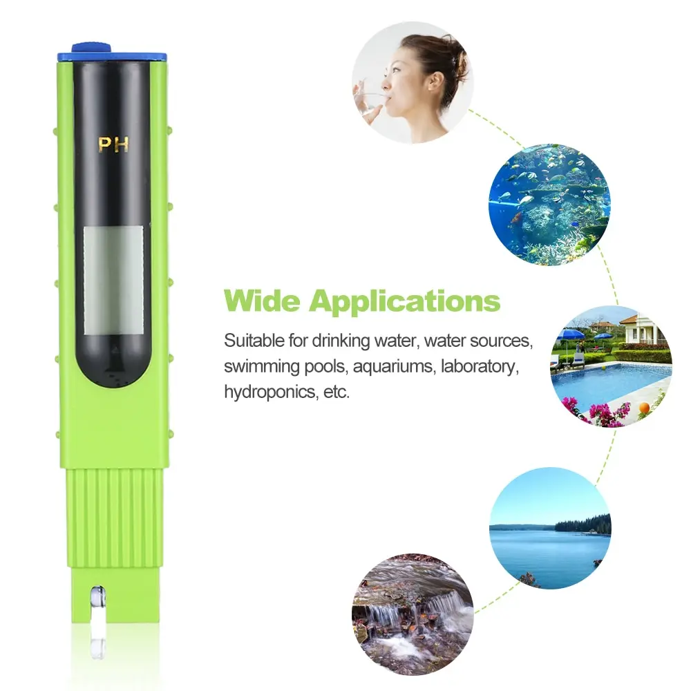

Portable LCD PH Meter Digital Water Tester ATC PH Tester For Water Quality Analysis Device High Accuracy Pen type PH Meters