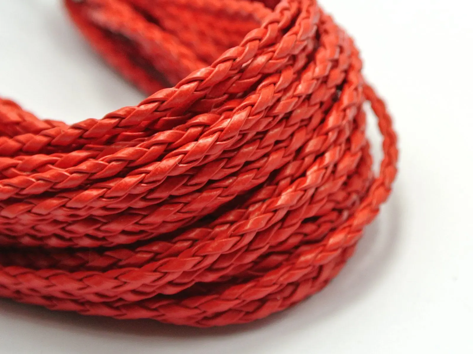 32.8Feet Red Braided Leatheroid Jewelry Cord String 3mmin Cords from Home & Garden on
