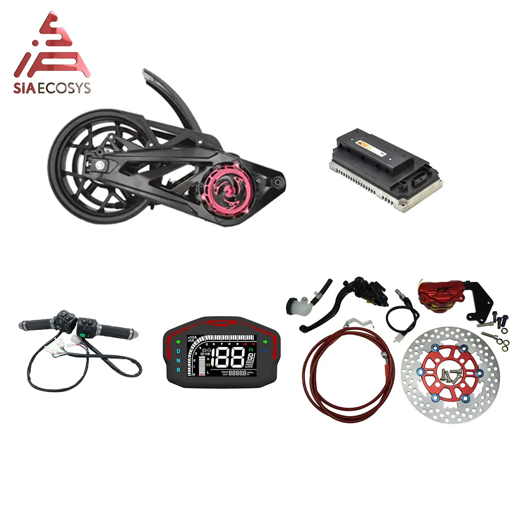 

QS 3000W 138 72V 100KPH Mid drive motor 12inch assembly kits with EM150SP Controller