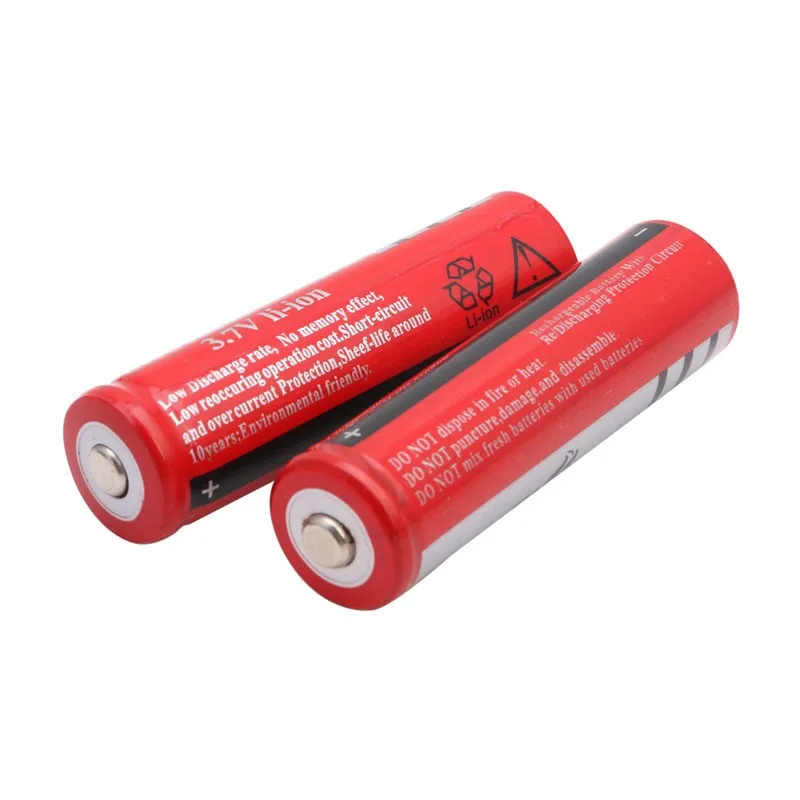 OOTDTY 2 шт 18650 3000mAh 3,7 V литий-ионная аккумуляторная батарея+ 1 шт зарядное устройство для фонарика