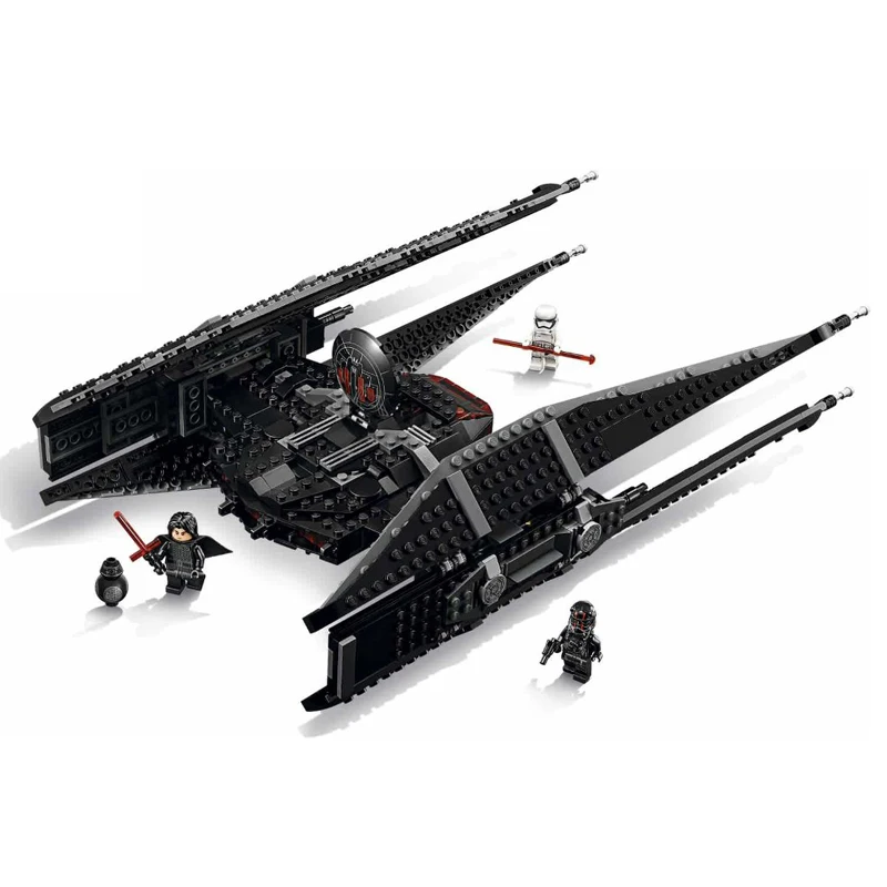 

705 Pcs Star Wars Episode VIII Kylo Ren's Tie Fighter Building Blocks Star Wars Figures Bricks 75179 Model Toys