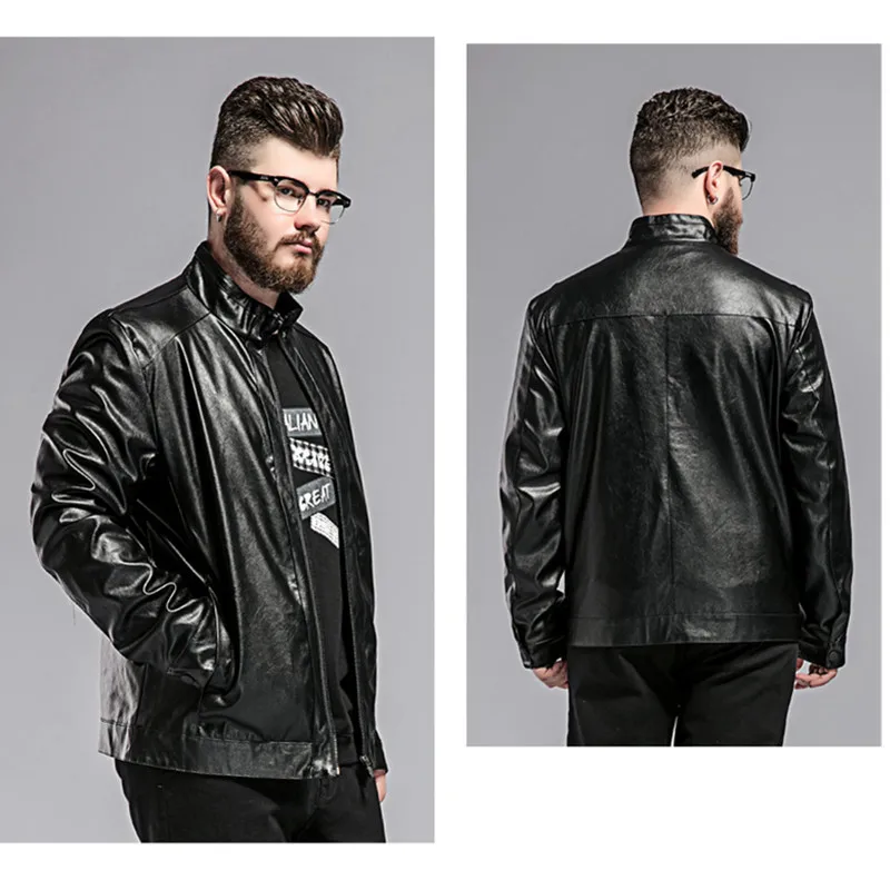 8XL 7XL мужские кожаные куртки кожаные jaqueta masculinas Inverno Couro пальто мужские Jaquetas De Couro Мужская зимняя кожаная куртка