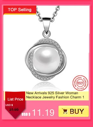 100% стерлингового серебра цепи коробки Цепочки и ожерелья AAA Кристалл Для женщин Цепочки и ожерелья Шарм ювелирных изделий