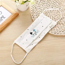 10pcs/Bags Summer and Autumn New Mask Cute cat Face Linen Dust Sunscreen Breathable Fashion Masks a variety Of Styles Optional