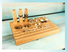 Solid Wood Vintage Jewelry Display Holder Wood Ring, Earrings, Display Tray Jewelry Display Tray