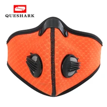 Велосипедная маска с активированным углем, Пылезащитный фильтр для защиты лица от пыли, дышащая велосипедная маска
