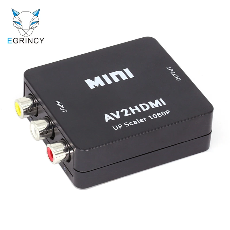 

Original Composite RCA AV HDMI CVBS To HDMI Adapter HD 1080P AV To HDMI Mini AV2HDMI Audio Video Converter For DVD VCD HDTV BOX