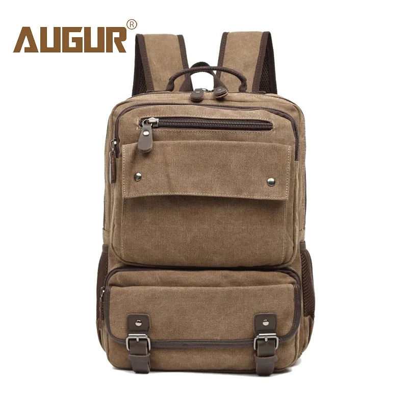 

Augur 2019 Canvas Backpack Schoolbag Men Backpack For Laptop Male Large Capacity Rucksack Shoulder School Bag Mochila Escolar